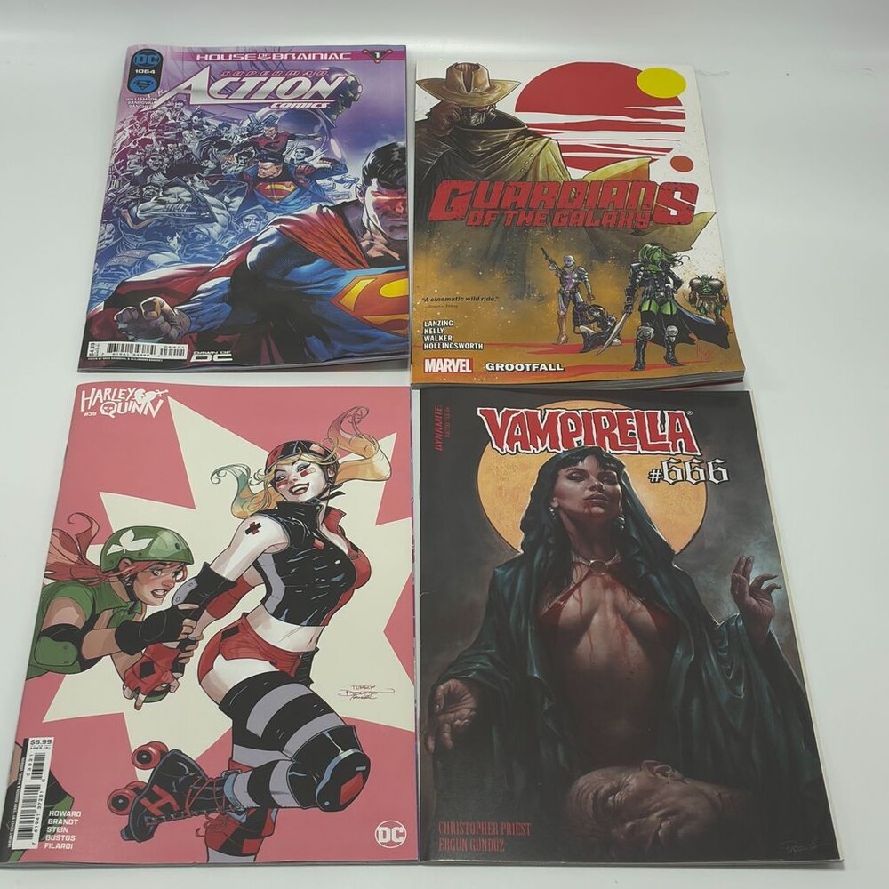 DC&Marvel Comics Action #1064 Guardians Galaxy Grootfall Harley Quinn Lot Of 4